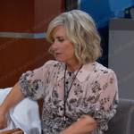 Kayla’s pink floral chiffon dress on Days of our Lives
