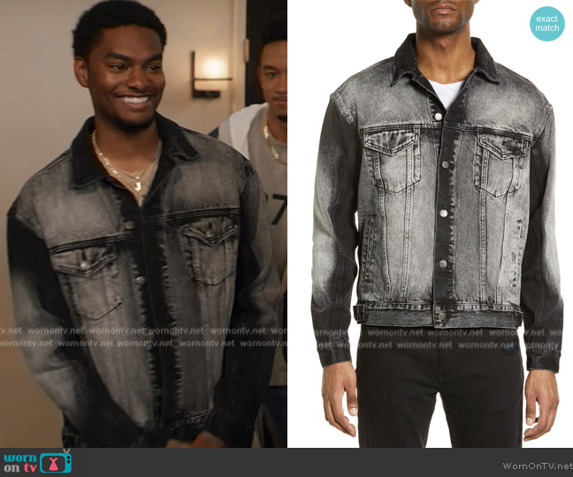 Ksubi Oh G Lucifer Denim Jacket worn by JR (Sylvester Powell) on All American Homecoming