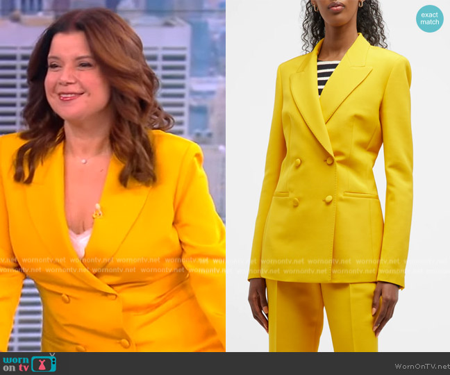 Lafayette 148 Double Breasted Blazer worn by Ana Navarro on The View