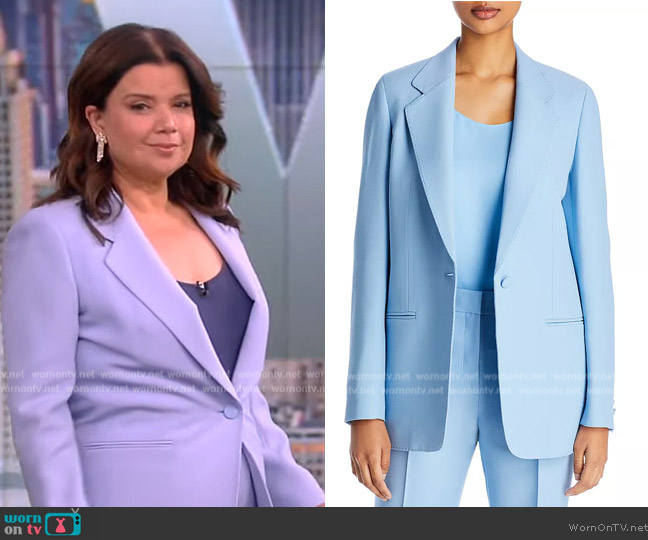 Lafayette 148 One Button Blazer worn by Ana Navarro on The View