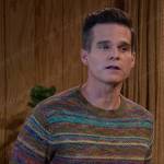 Leo’s multicolor striped knit sweater on Days of our Lives