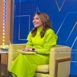 Lori’s yellow sweater dress on Good Morning America