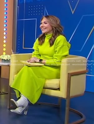 Lori’s yellow sweater dress on Good Morning America