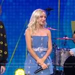 MacKenzie Porter’s embellished denim corset dress on Good Morning America