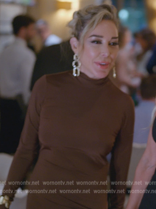 Marysol’s brown turtleneck dress on The Real Housewives of Miami