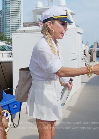 Marysol's white LV logo sneakers on The Real Housewives of Miami