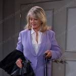 Marlena’s lilac blazer and pants on Days of our Lives