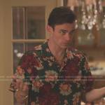 Max’s green floral shirt on Gossip Girl