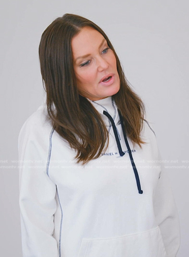 Meredith's white hoodie on The Real Housewives of Salt Lake City