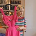 Nicole’s multicolored stripe knit dress on The Real Housewives of Miami