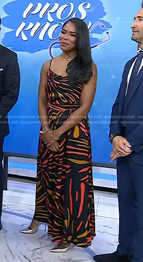 Dr. Jessica Shepherd’s printed cami and wide-leg pants on Today