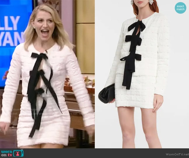 Oscar de la Renta Quilted Jacket worn by Annaleigh Ashford on Live with Kelly and Mark