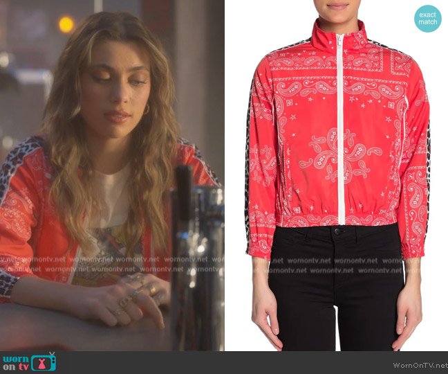 Pam and Gela Bandana Print Jacket worn by Lauryn (Amelie Zilber) on Grown-ish