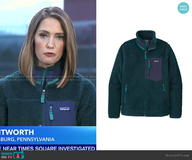 Patagonia Patagonia Classic Retro X-Jacket worn by Kayna Whitworth on Good Morning America