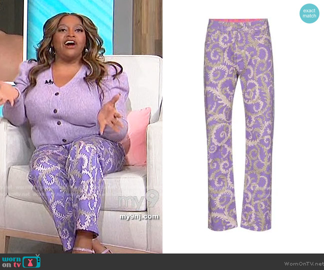 WornOnTV: Sherri’s purple metallic pants on Sherri | Sherri Shepherd ...