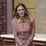 Rachel Bilson’s red tweed dress on Live with Kelly and Ryan