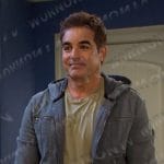 Rafe's grey hooded zip jacket on Days of our Lives