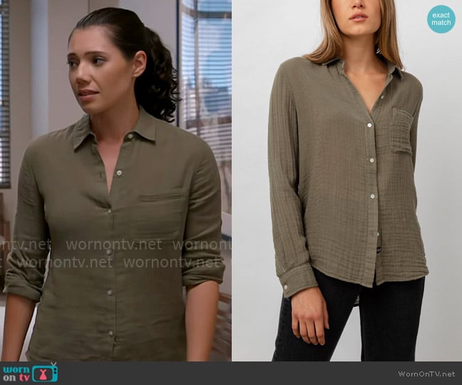 Rails Ellis Shirt worn by Violet Mikami (Hanako Greensmith) on Chicago Fire