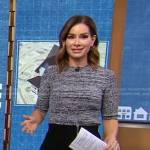 Rebecca’s space dye ribbed top on Good Morning America