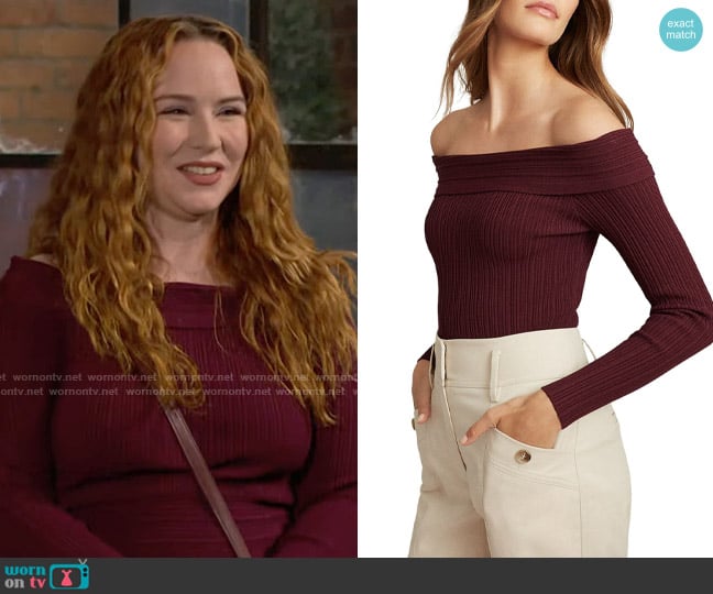 Reiss Tate Top worn by Mariah Copeland (Camryn Grimes) on The Young and the Restless