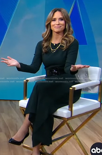Rhiannon Ally’s green jumpsuit on Good Morning America