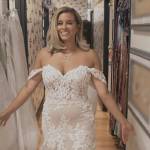 Robyn’s white lace wedding dress on The Real Housewives of Potomac