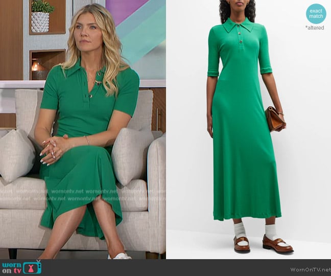 Rosetta Getty Cotton Polo Dress worn by Amanda Kloots on The Talk