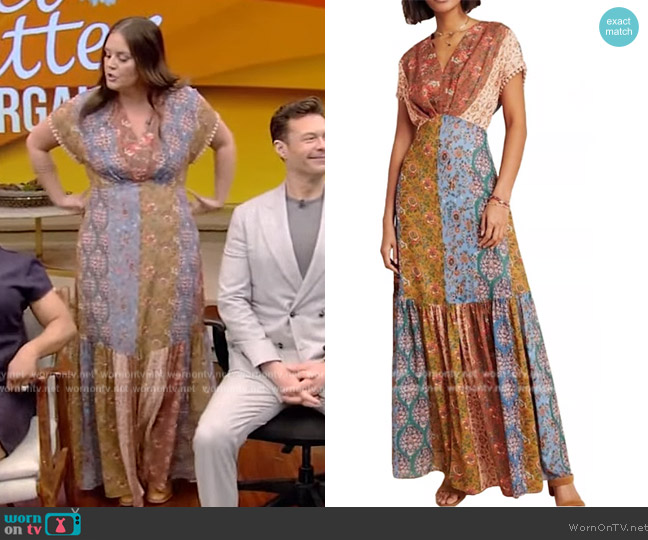 Sachin + Babi Angelica Maxi Dress worn by Monica Mangin on Live with Kelly and Ryan