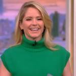 Sara’s green turtleneck sweater on The View