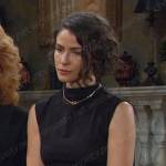 Sarah’s black cropped top on Days of our Lives