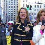 Savannah’s black military coat on Today