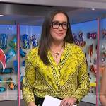 Savannah’s yellow bandana print blouse on NBC News Daily