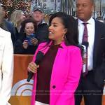 Sheinelle’s pink coat on Today