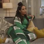 Skye’s green patchwork tracksuit on All American