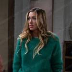 Sloan’s green mohair sweater on Days of our Lives