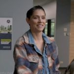 Stella’s plaid denim jacket on Chicago Fire