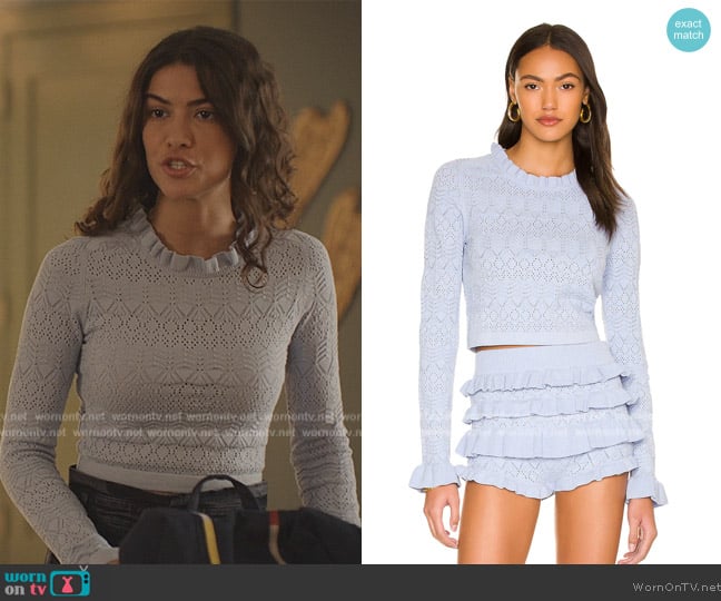 Tularosa Lana Sweater worn by Jess Valenzuela (Lisette Olivera) on National Treasure: Edge of History