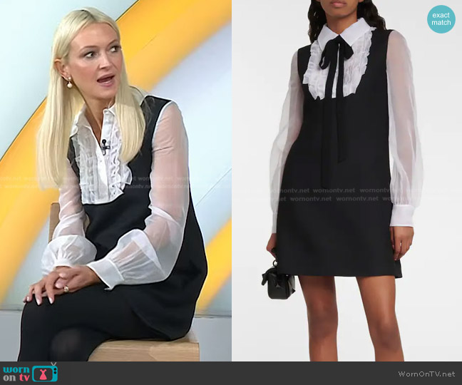 Valentino Crepe Couture Minidres worn by Zanna Roberts Rassi on Today