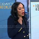 Vanessa Rissetto’s navy double breasted blazer on Today