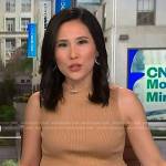 Vicky’s beige ribbed sleeveless top on NBC News Daily