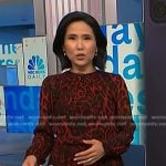 Vicky’s red leopard dress on NBC News Daily