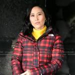 Vicky’s red plaid puffer jacket on Today