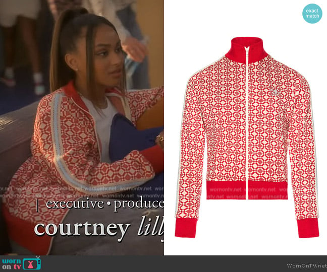 Wales Bonner Power Track Top worn by Kiela (Daniella Perkins) on Grown-ish