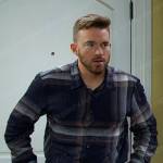 Will’s navy plaid shirt on Days of our Lives