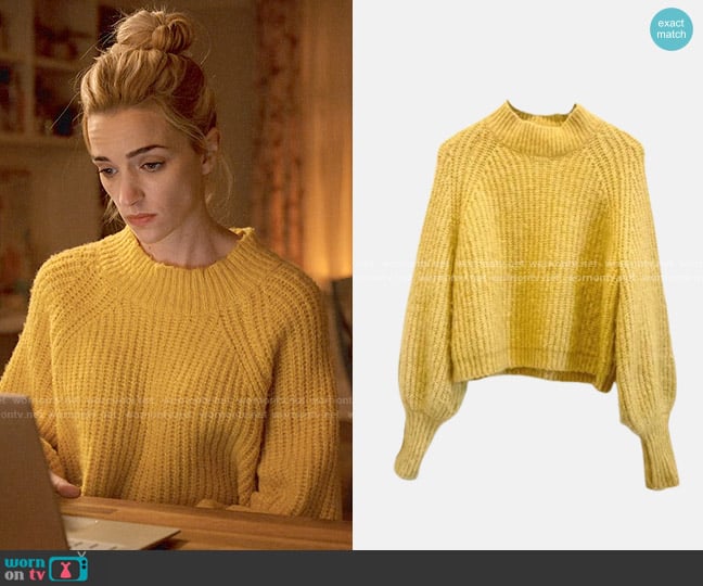 Zara Knit Sweater worn by Georgia Miller (Brianne Howey) on Ginny & Georgia