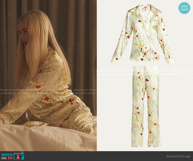 Audrey’s floral pajama pants on Gossip Girl
