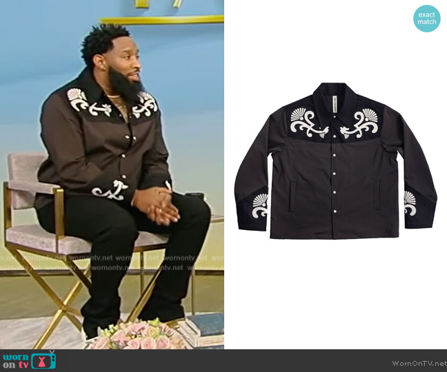 Blood Sweat and Tears Billy Bad Azz Shirt Jacket worn by Pastor Mike Jr on Tamron Hall Show