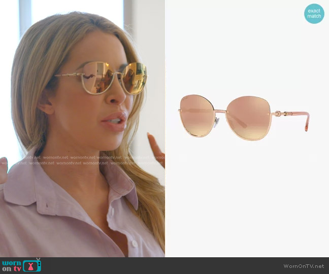 Bvlgari BV6123 Sunglasses worn by Lisa Hochstein (Lisa Hochstein) on The Real Housewives of Miami