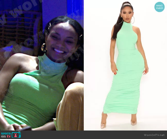Fashion Nova Back For Good Maxi Dress worn by Chanel Dupree (Raven Bowens) on Days of our Lives
