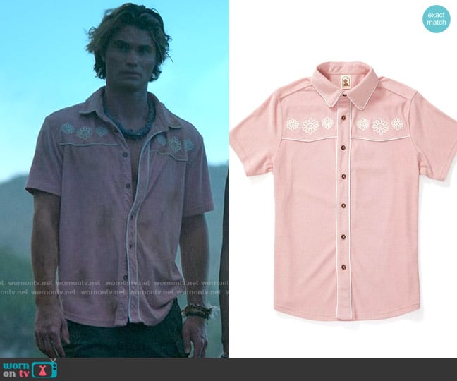 Dandy Del Mar Gaucho Shirt worn by John B (Chase Stokes) on Outer Banks